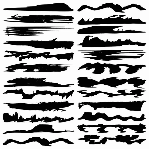 Колекція лінії чорнила для вашого дизайну Векторні ілюстрації — стоковий вектор