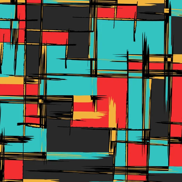 Patrón de color abstracto en estilo graffiti. Ilustración vectorial de calidad para su diseño — Archivo Imágenes Vectoriales