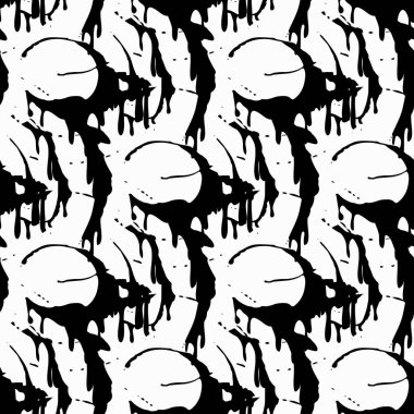 Grafiti seamless modeli grunge etkisi illüstrasyon soyut