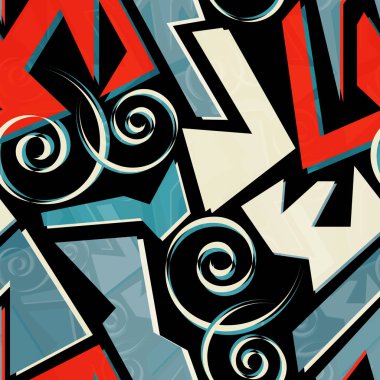 güzel geometrik arka plan seamless modeli grafiti