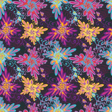 parlak grafiti geometrik seamless modeli grunge etkisi