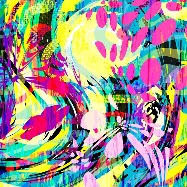 Абстрактный цветовой узор в стиле граффити — стоковое фото