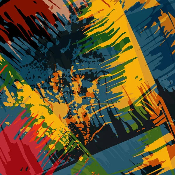 Patrón de color abstracto en estilo de graffiti Ilustración de calidad para su diseño —  Fotos de Stock