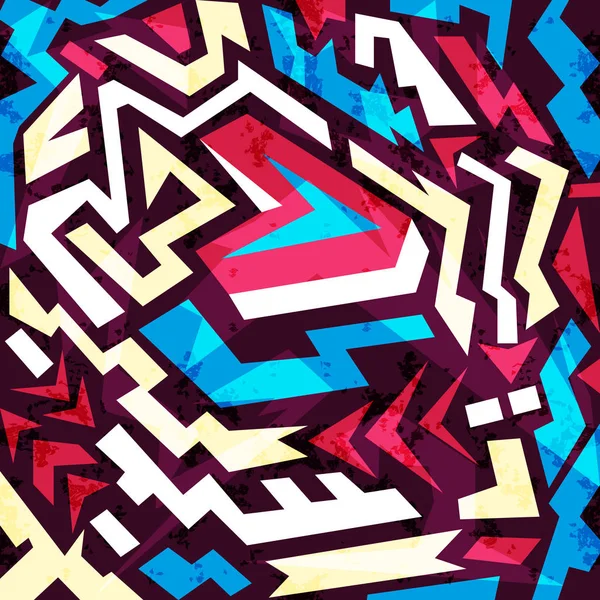 Abstract color pattern in graffiti style. Quality illustration for your design — ストック写真