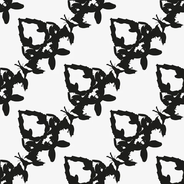 Schwarz weiße abstrakte nahtlose Muster für das Design — Stockfoto