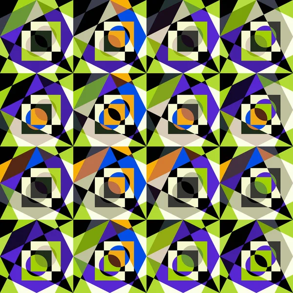 밝은 다채로운 기하학적 추상 패턴 낙서 — 스톡 사진