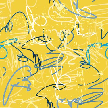 Parlak soyut geometrik seamless modeli grafiti tarzı. Kalite illüstrasyon tasarımınız için