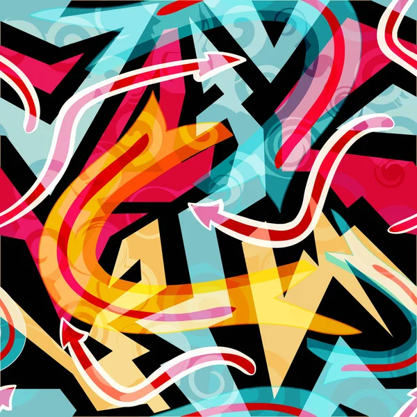 Graffiti colored pattern quality illustration for your design — Stock Photo, Image