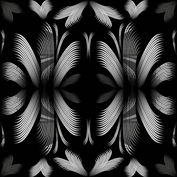 디자인에 대한 추상적 인 흑백 패턴 — 스톡 사진