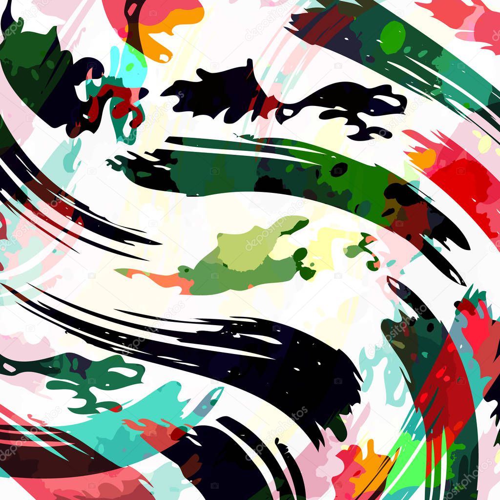 Abstract bright color pattern in graffiti style for your design.