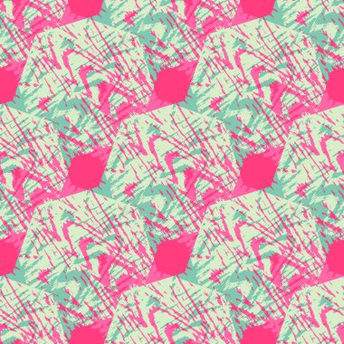 tasarım için soyut geometrik renkli dikişsiz desen illüstrasyon