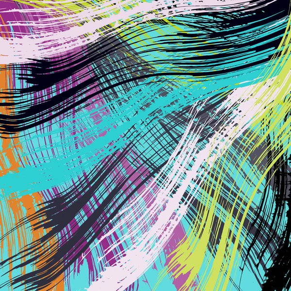Fondo geométrico abstracto de color en el estilo de graffiti. Ilustración cualitativa para su diseño . — Foto de Stock
