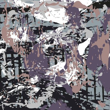 Amerikan graffiti stili resimleme sanrı gördüren soyut kalite kalıbı