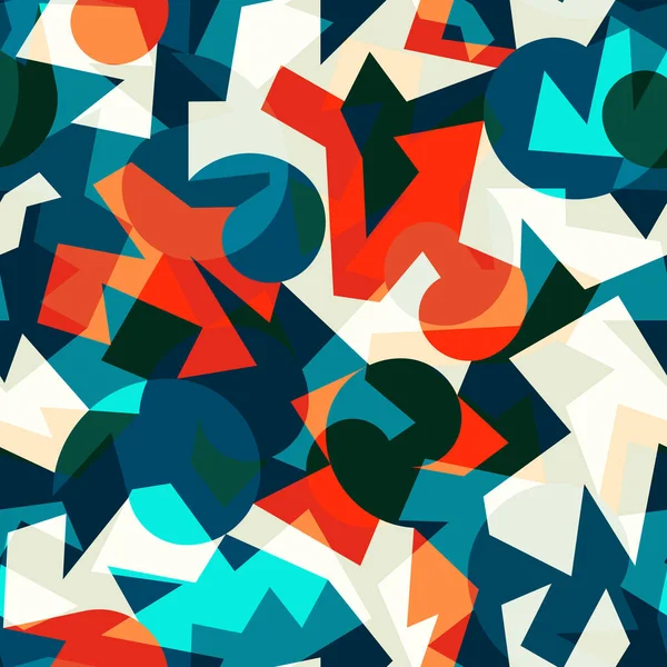 Renkli geometrik Dikişsiz desen üçgen — Stok Vektör