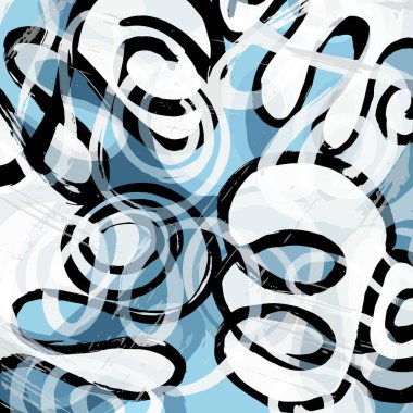 color abstract ethnic pattern in graffiti style with elements of urban modern style