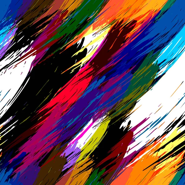 Color abstracto patrón étnico sin costuras en estilo graffiti con elementos de estilo urbano moderno — Vector de stock