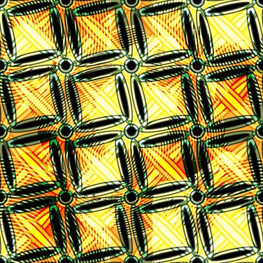 color abstract ethnic seamless pattern in graffiti style with elements of urban modern style