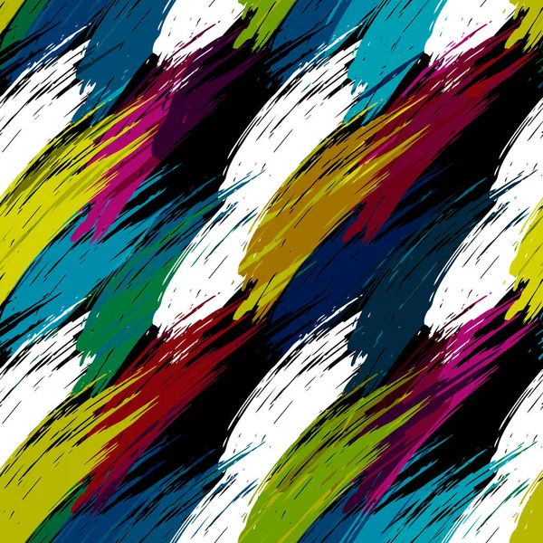 Color abstract ethnic seamless pattern in graffiti style with elements of urban modern style — 스톡 벡터