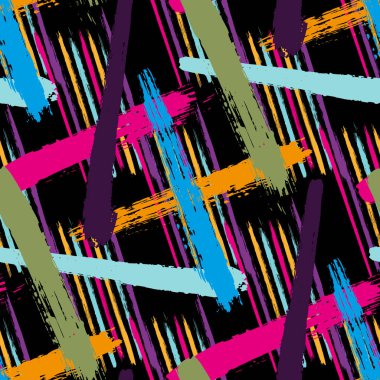 color abstract ethnic seamless pattern in graffiti style with elements of urban modern style