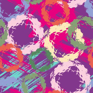 color abstract ethnic seamless pattern in graffiti style with elements of urban modern style