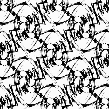 renkli soyut etnik desenler graffiti tarzında modern stil elementleri ile tasarımın için parlak kalite resimleme