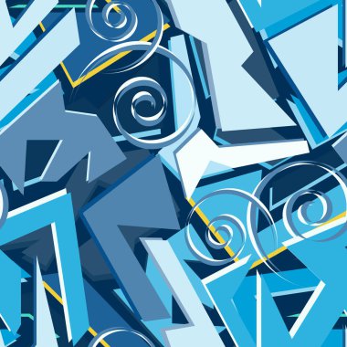 Graffiti tarzında soyut renk deseni. Tasarımınız için kalite çizimi