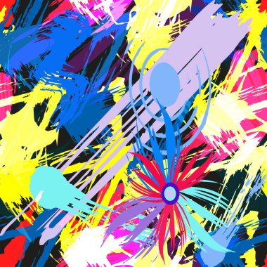 Graffiti tarzında soyut renk deseni. Tasarımınız için kalite çizimi