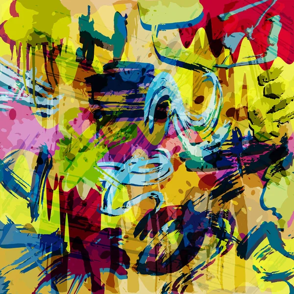 Abstrakte Farbmuster im Graffiti-Stil. Qualitätsabbildung für Ihr Design — Stockfoto