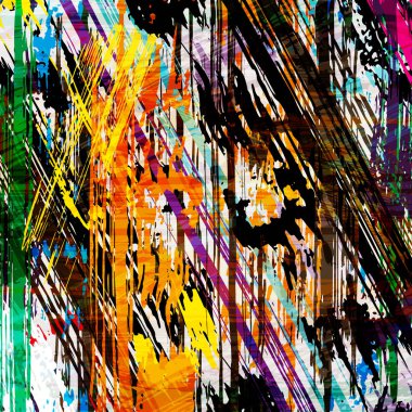 Graffiti tarzında soyut renk deseni. Tasarımınız için kalite çizimi