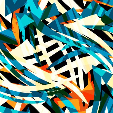 Graffiti tarzında soyut renk deseni. Tasarımınız için kalite çizimi