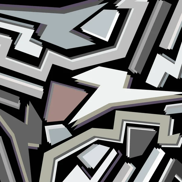 Abstrakt färgmönster i graffitistil. Kvalitetsillustration för din design — Stockfoto