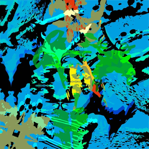 Modello di colore astratto in stile graffiti. Illustrazione di qualità per il vostro disegno — Foto Stock