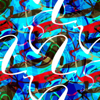 Graffiti tarzında soyut renk deseni. Tasarımınız için kalite çizimi
