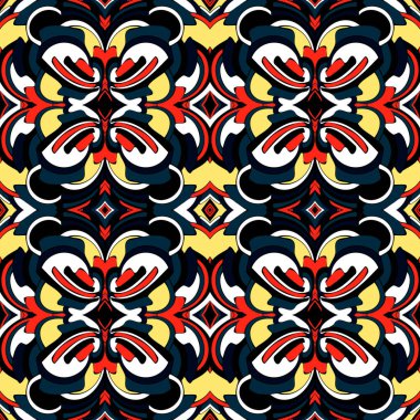 renk soyut etnik desen graffiti stilinde kusursuz desen kent modern stil elementleri tasarımınız için parlak kalite illüstrasyon