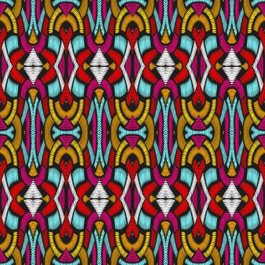 renk soyut etnik desen graffiti stilinde kusursuz desen kent modern stil elementleri tasarımınız için parlak kalite illüstrasyon