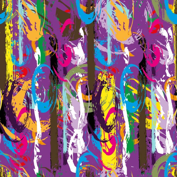 Barva Abstraktní Etnický Vzor Stylu Graffiti Prvky Městského Moderního Stylu — Stockový vektor