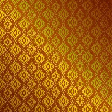Oryantal desen. Sarı renk.