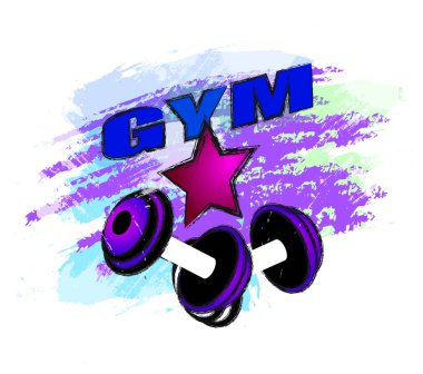 Çeşitli spor ve fitness logosu 