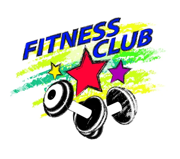 Logotipo do clube de esportes e fitness —  Vetores de Stock