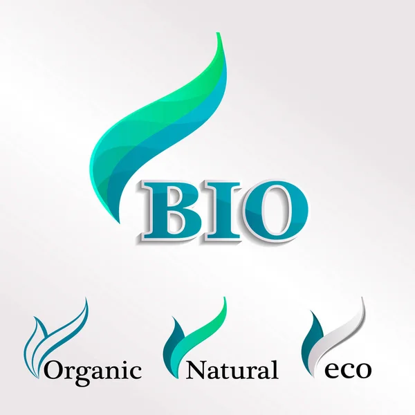 Eko logolar ayarla — Stok fotoğraf