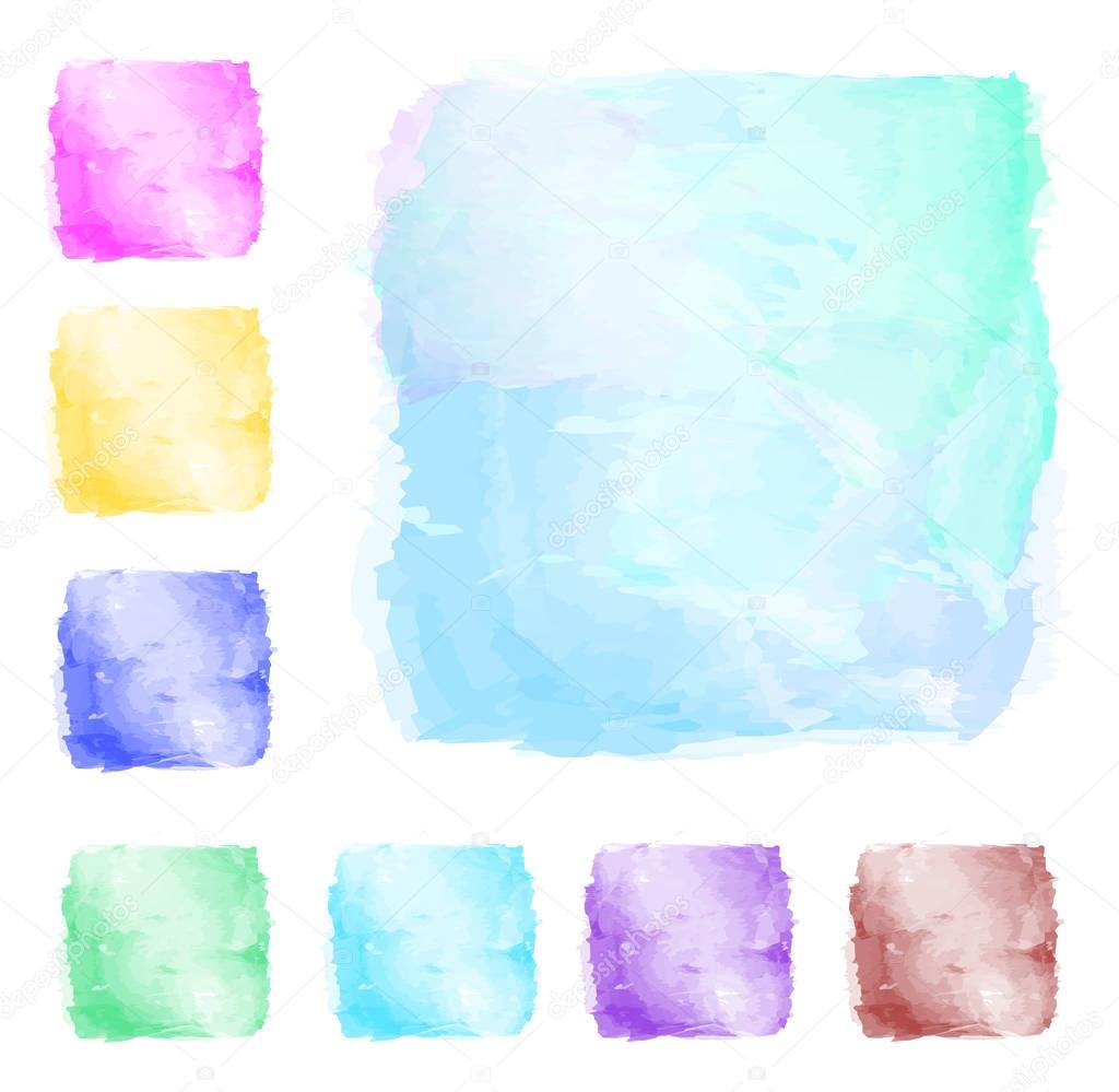 set of  Watercolor background 