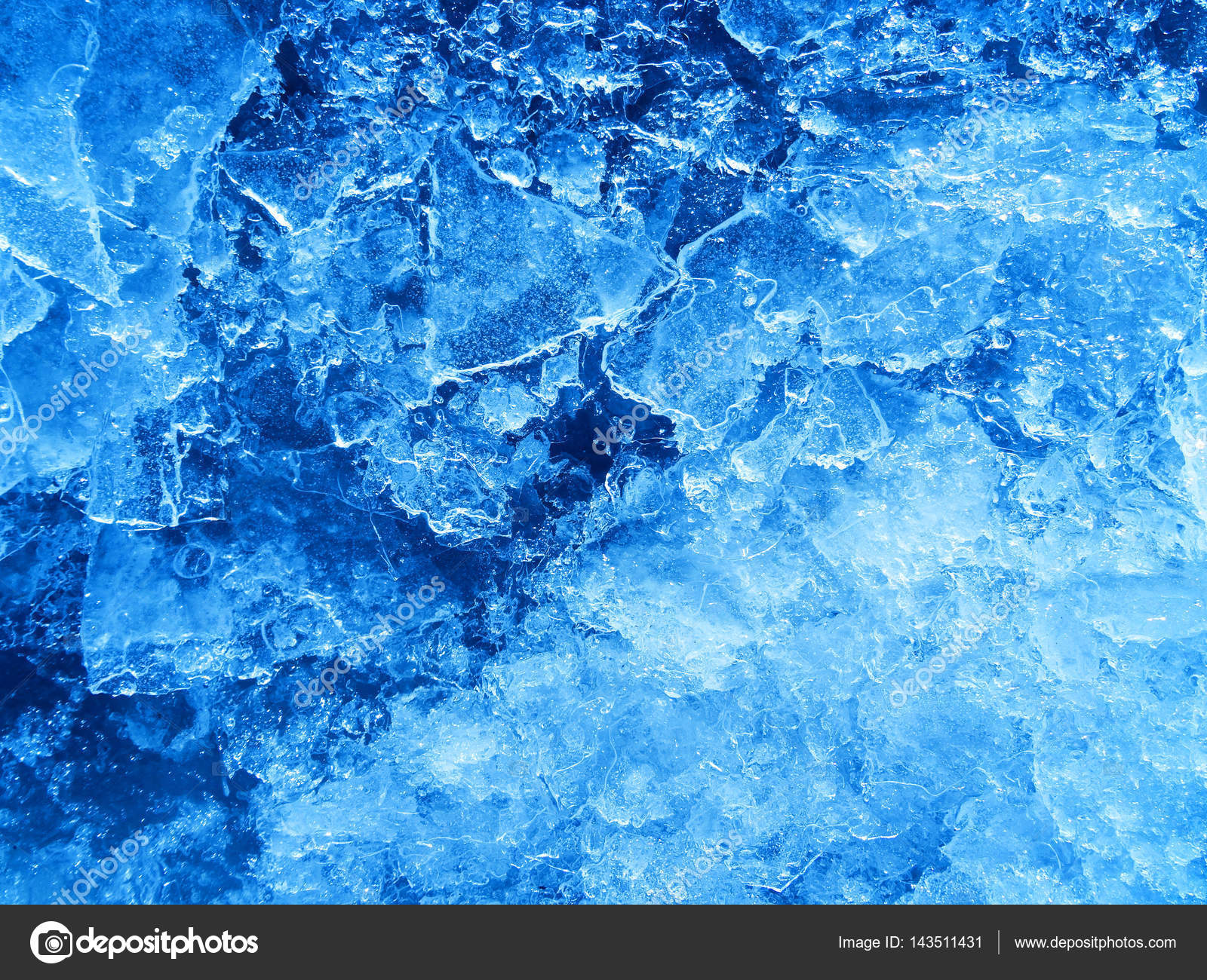 抽象的な青い氷のテクスチャです 氷の上亀裂 ストック写真 C Slay19