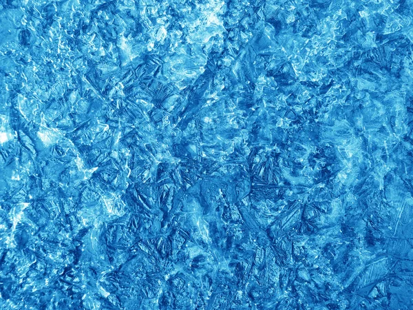 抽象蓝色冰纹理. — 图库照片