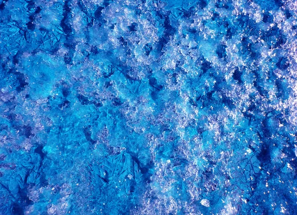 Abstrakte blaue Eisbeschaffenheit. — Stockfoto