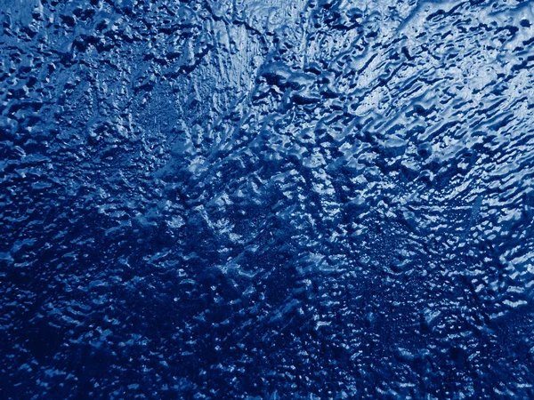Gekraste blauwe verf op metaal — Stockfoto