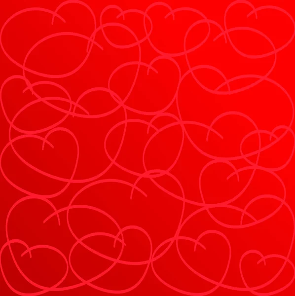 Сердце любви. Красный фон . — стоковый вектор