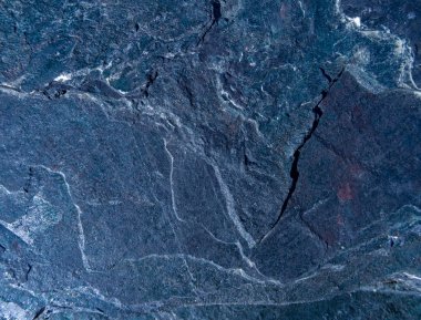 Mavi kayalar yakından. 