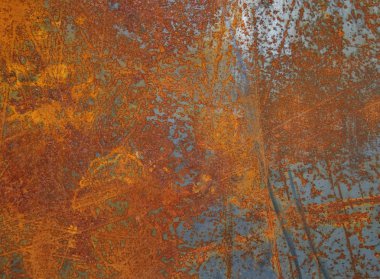 Paslı metal doku ya da paslı metal arka plan. Grunge retro vint