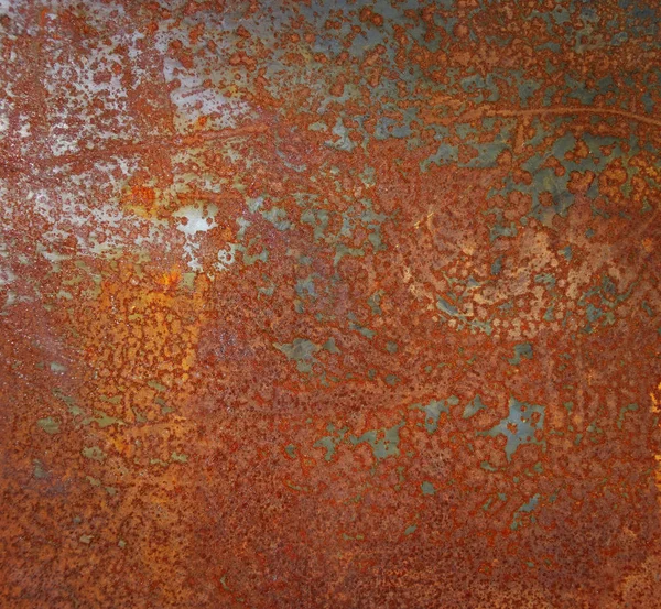Textura metálica oxidada o fondo metálico oxidado. Grunge retro vint —  Fotos de Stock