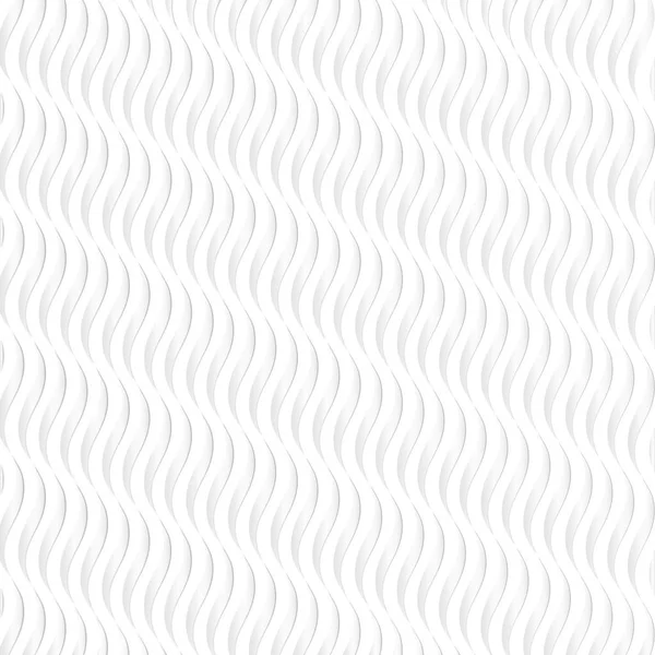 Witte abstracte golfpatroon — Stockvector